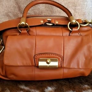 Coach Kristin Double Brown Leather Purse